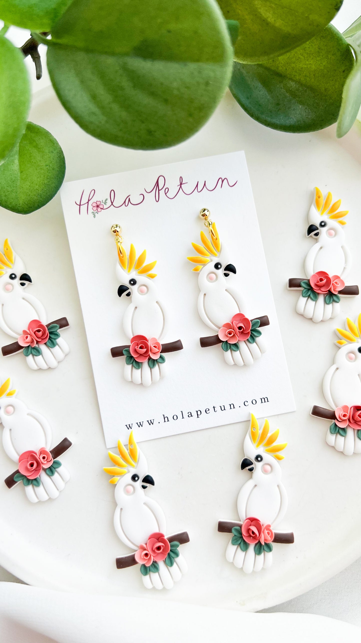 Cockatoo Dangle Earrings