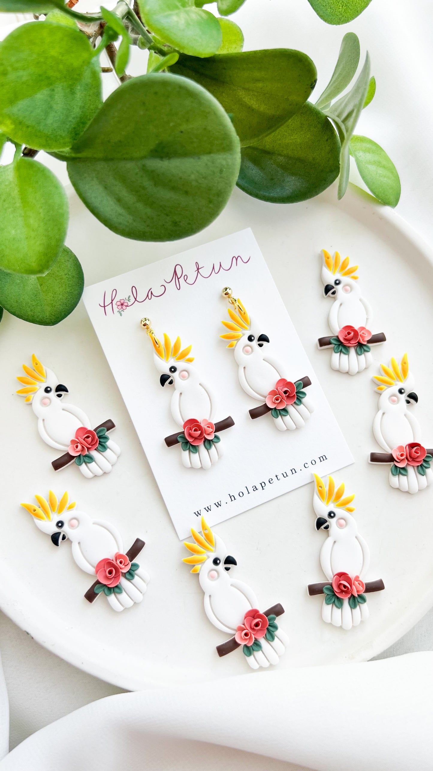 Cockatoo Dangle Earrings