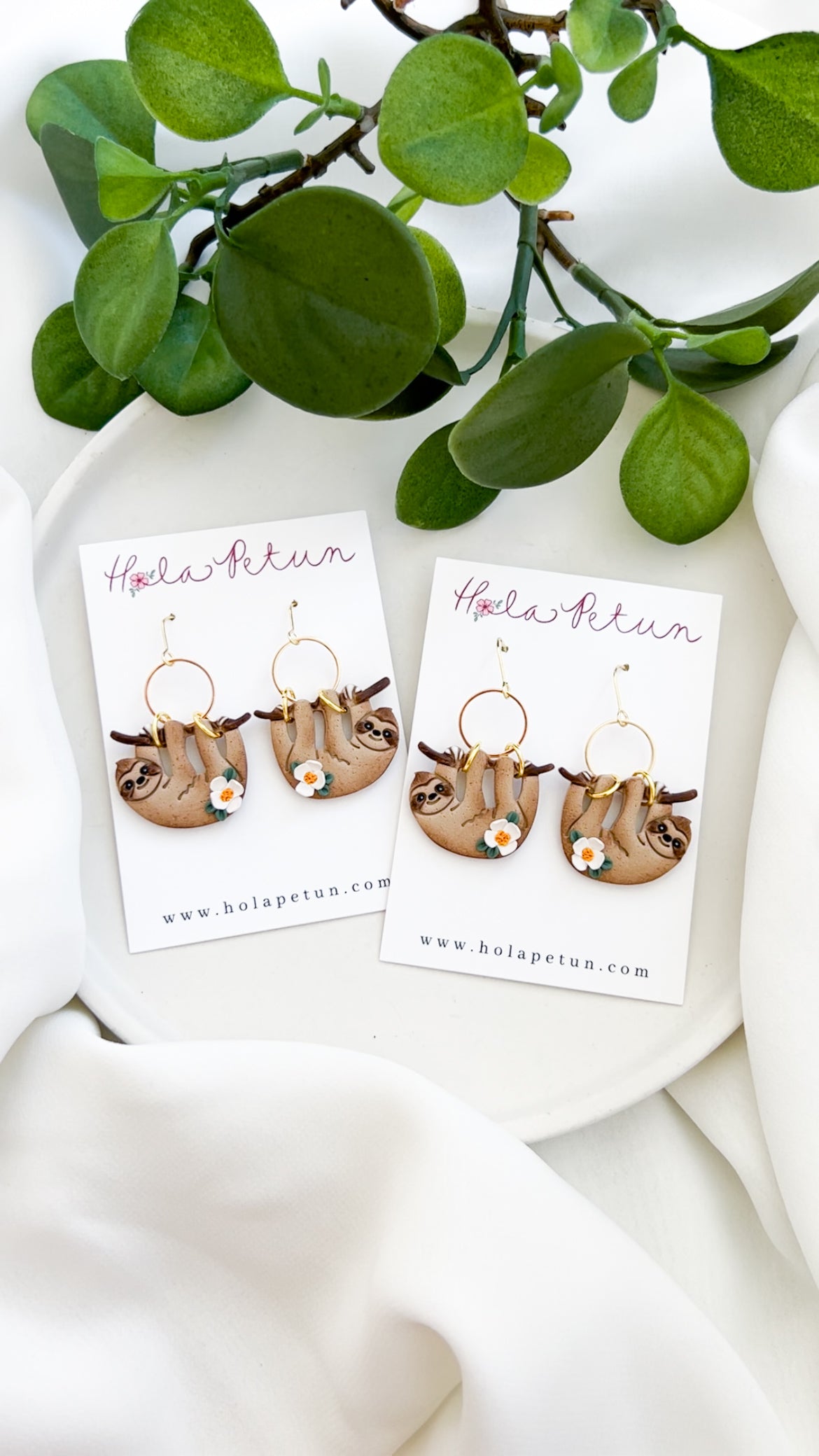 Sloth Dangle Earrings