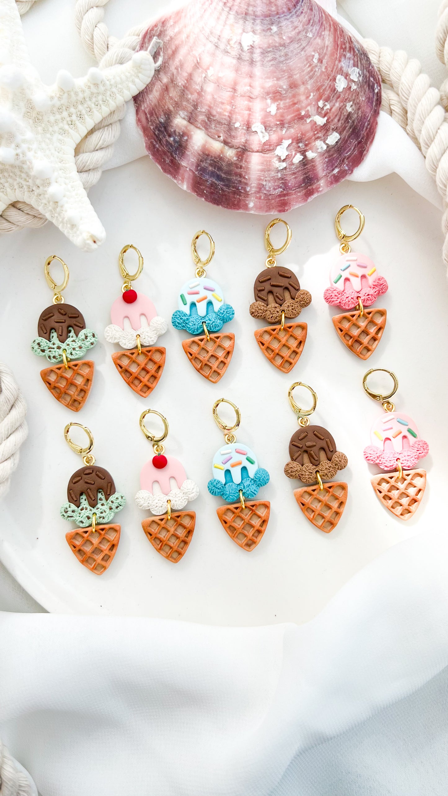 Ice Cream Cone Earrings