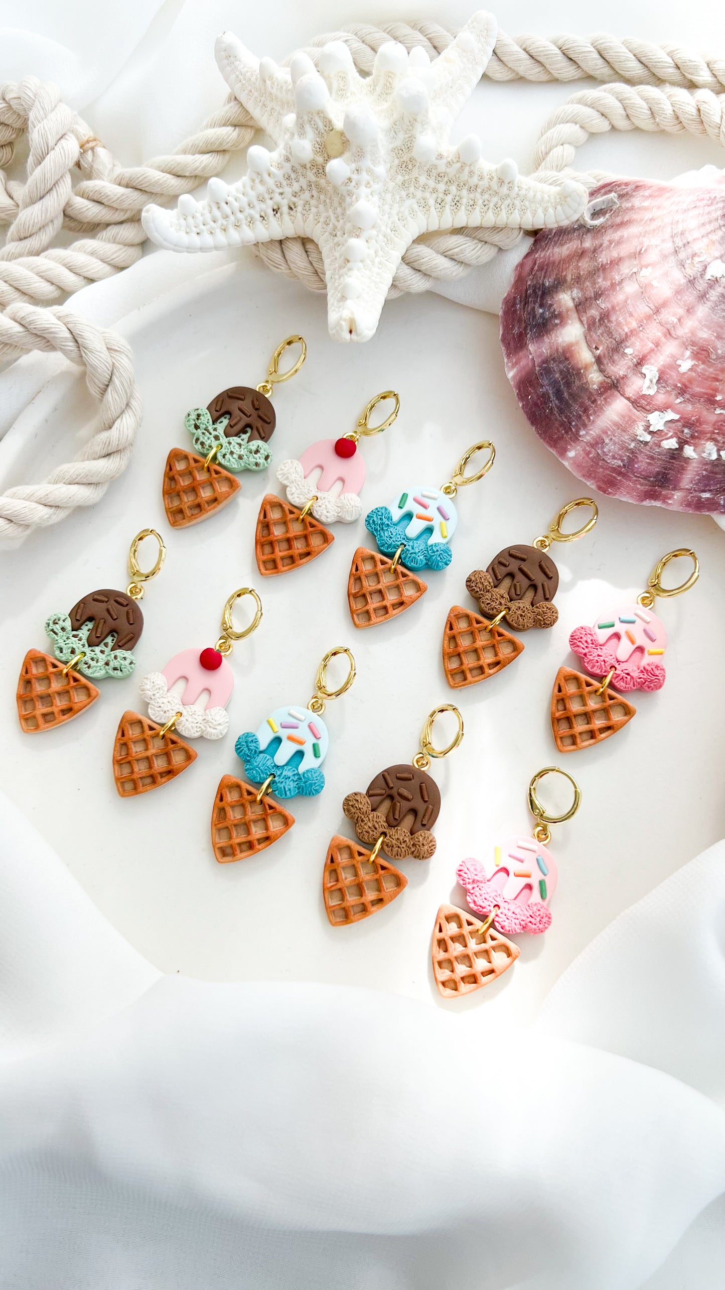 Ice Cream Cone Earrings