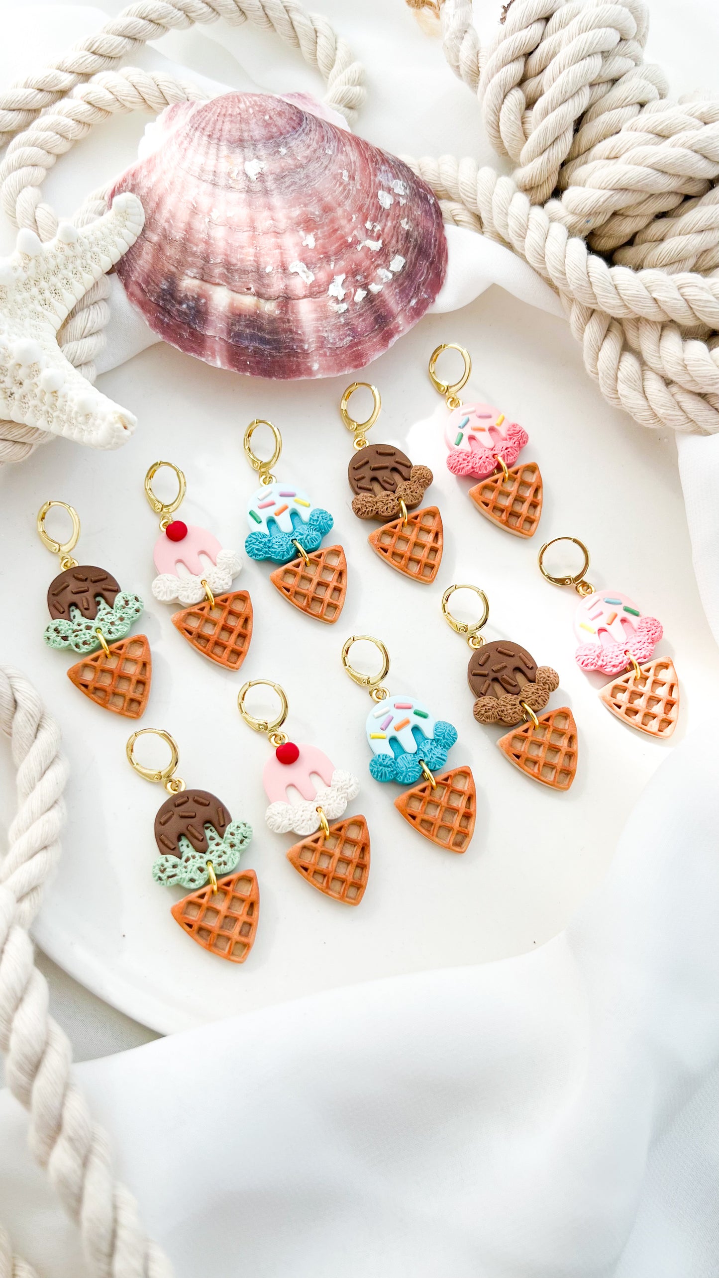 Ice Cream Cone Earrings