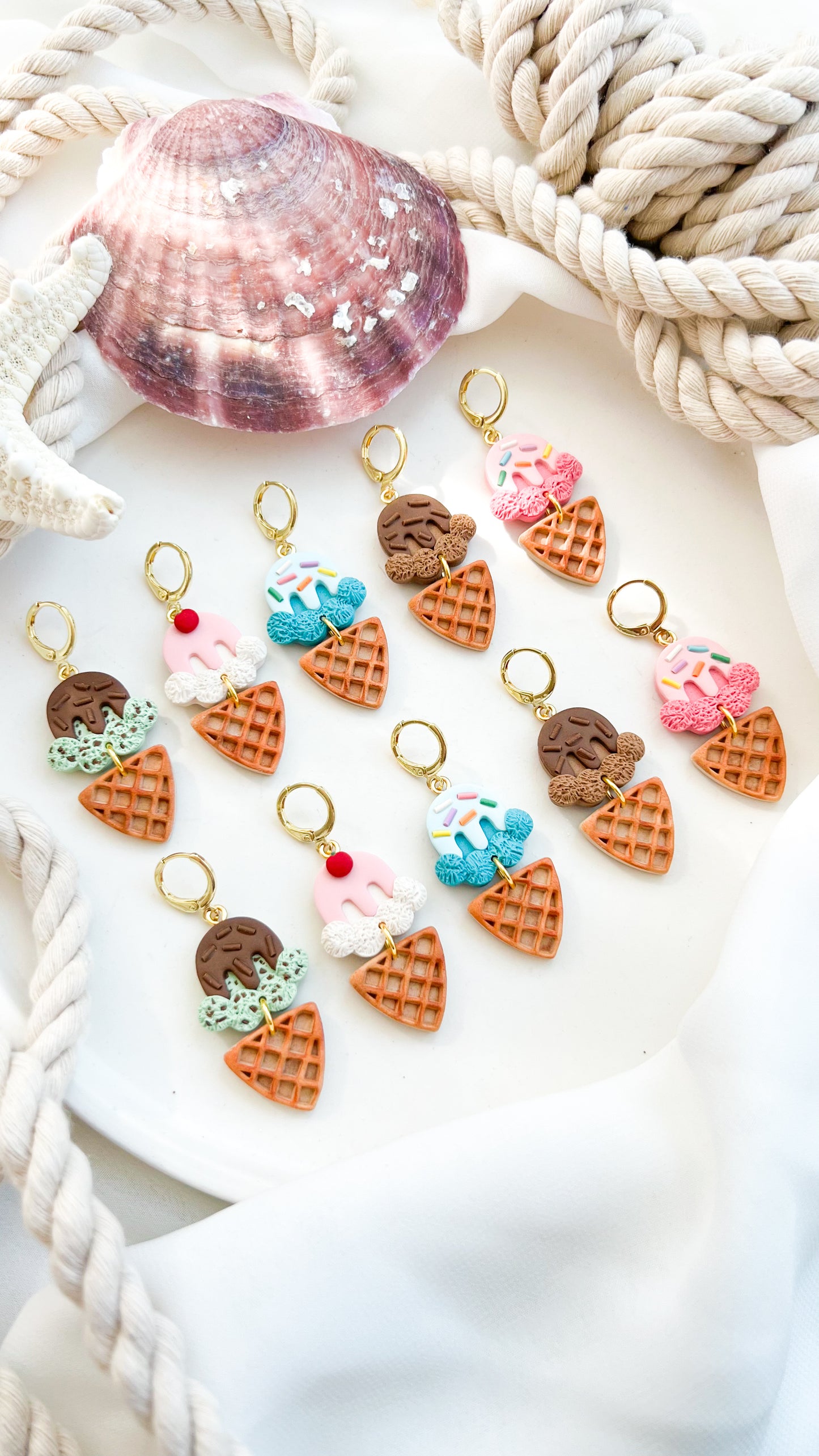 Ice Cream Cone Earrings