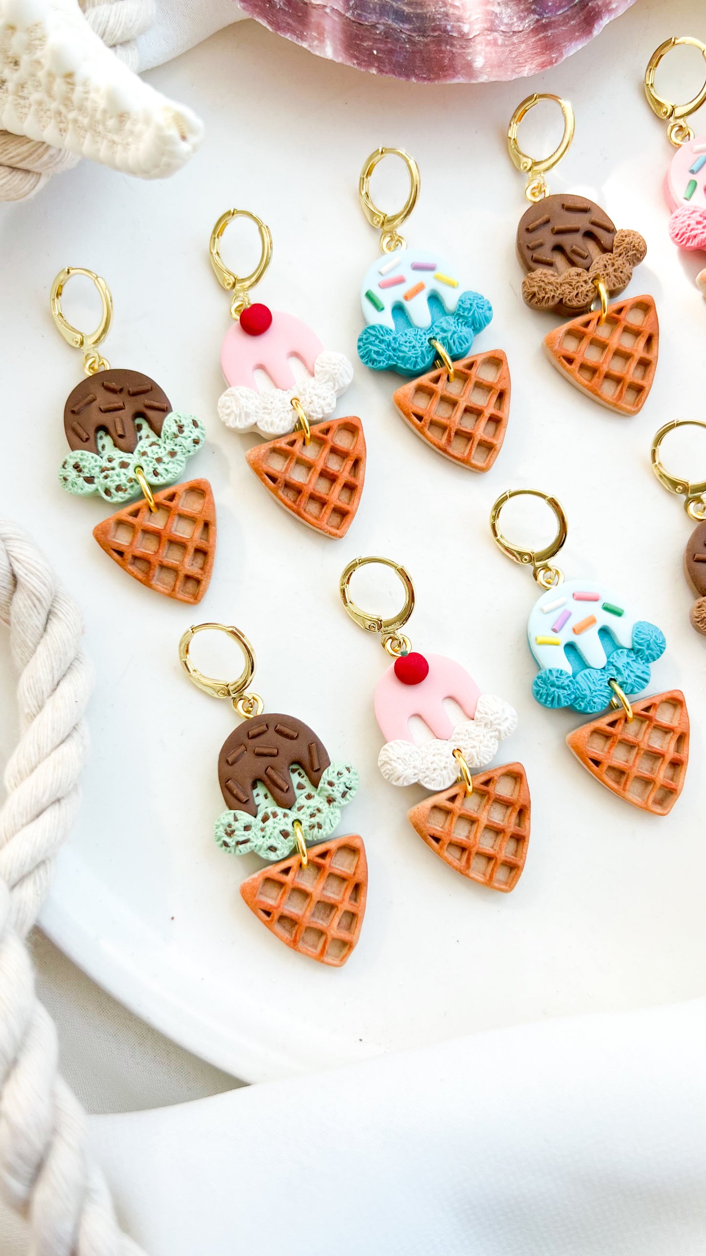 Ice Cream Cone Earrings