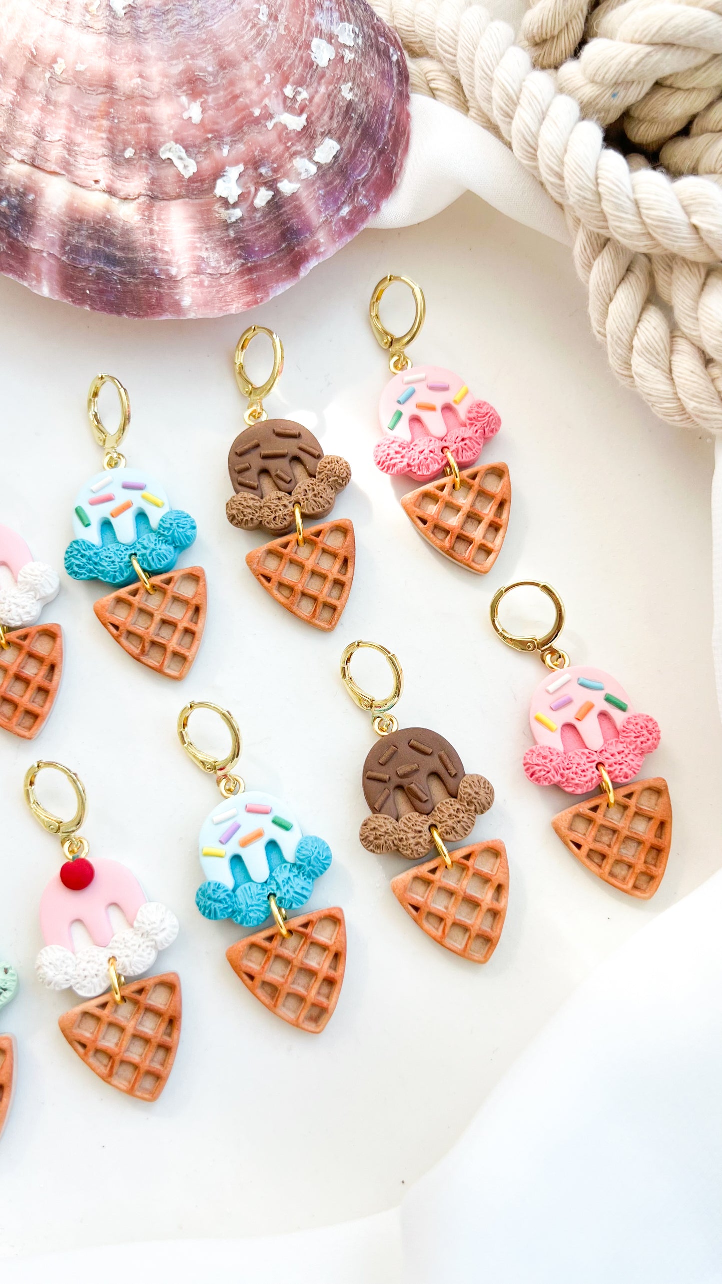 Ice Cream Cone Earrings