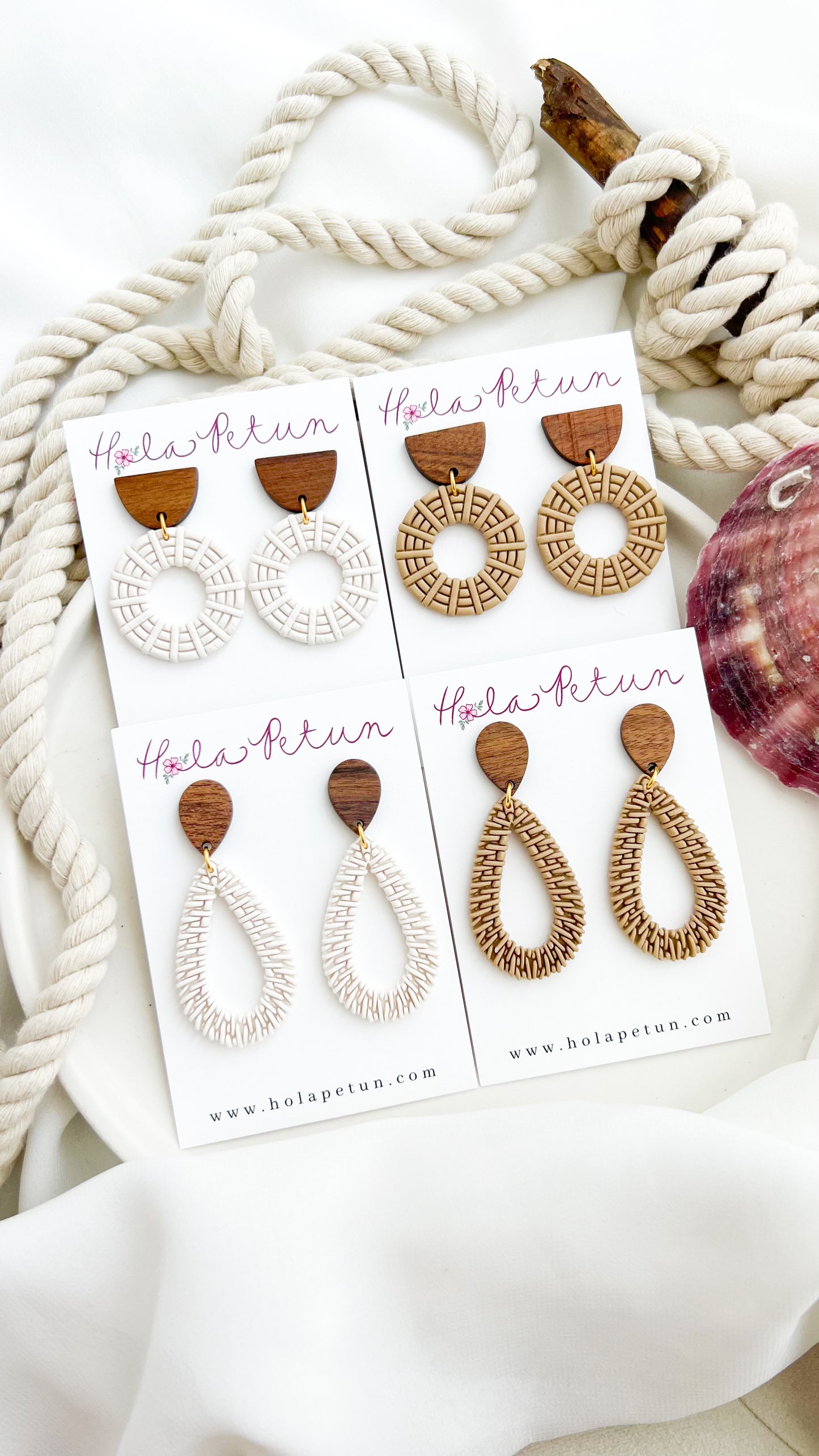 Rattan Earrings