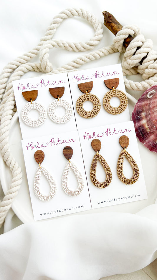 Rattan Earrings