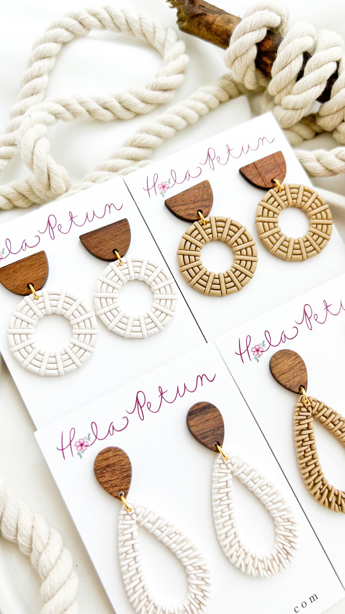 Rattan Earrings