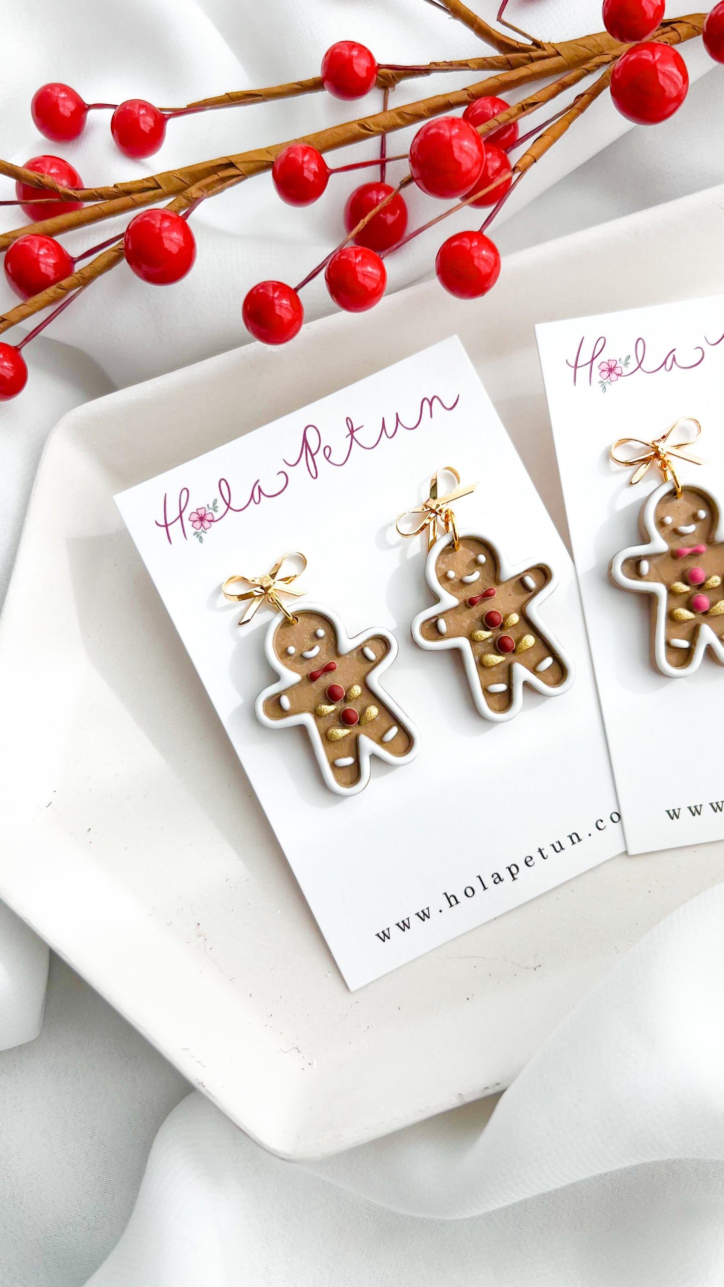 Folk Gingerbread Earrings