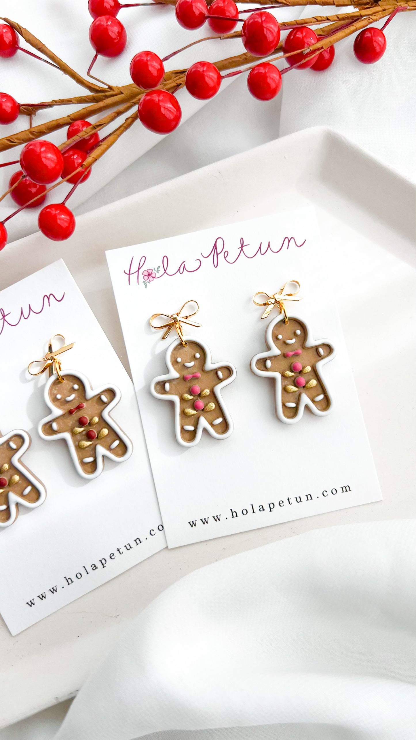 Folk Gingerbread Earrings