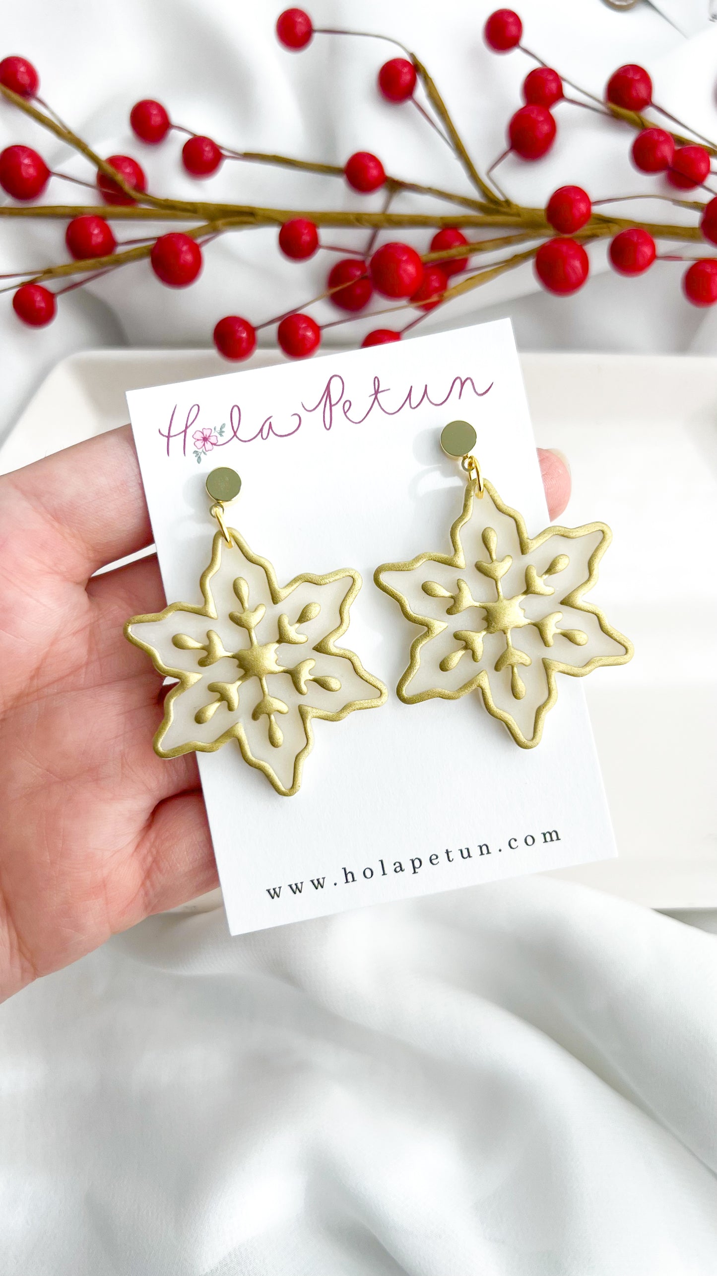 Folk Snowflake Earrings