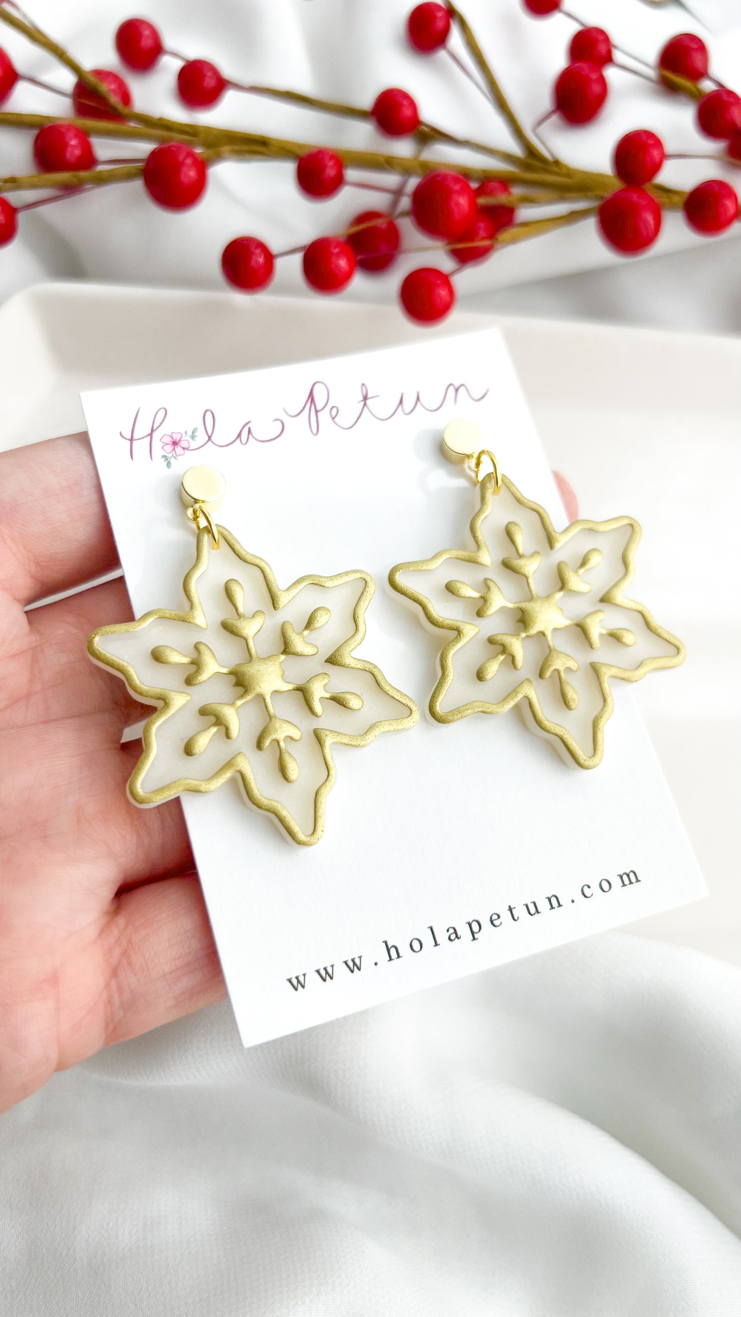 Folk Snowflake Earrings