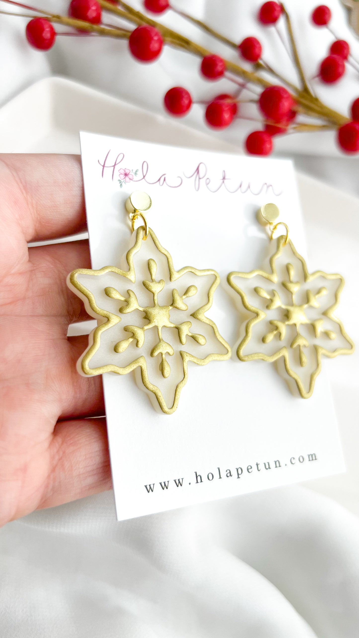 Folk Snowflake Earrings
