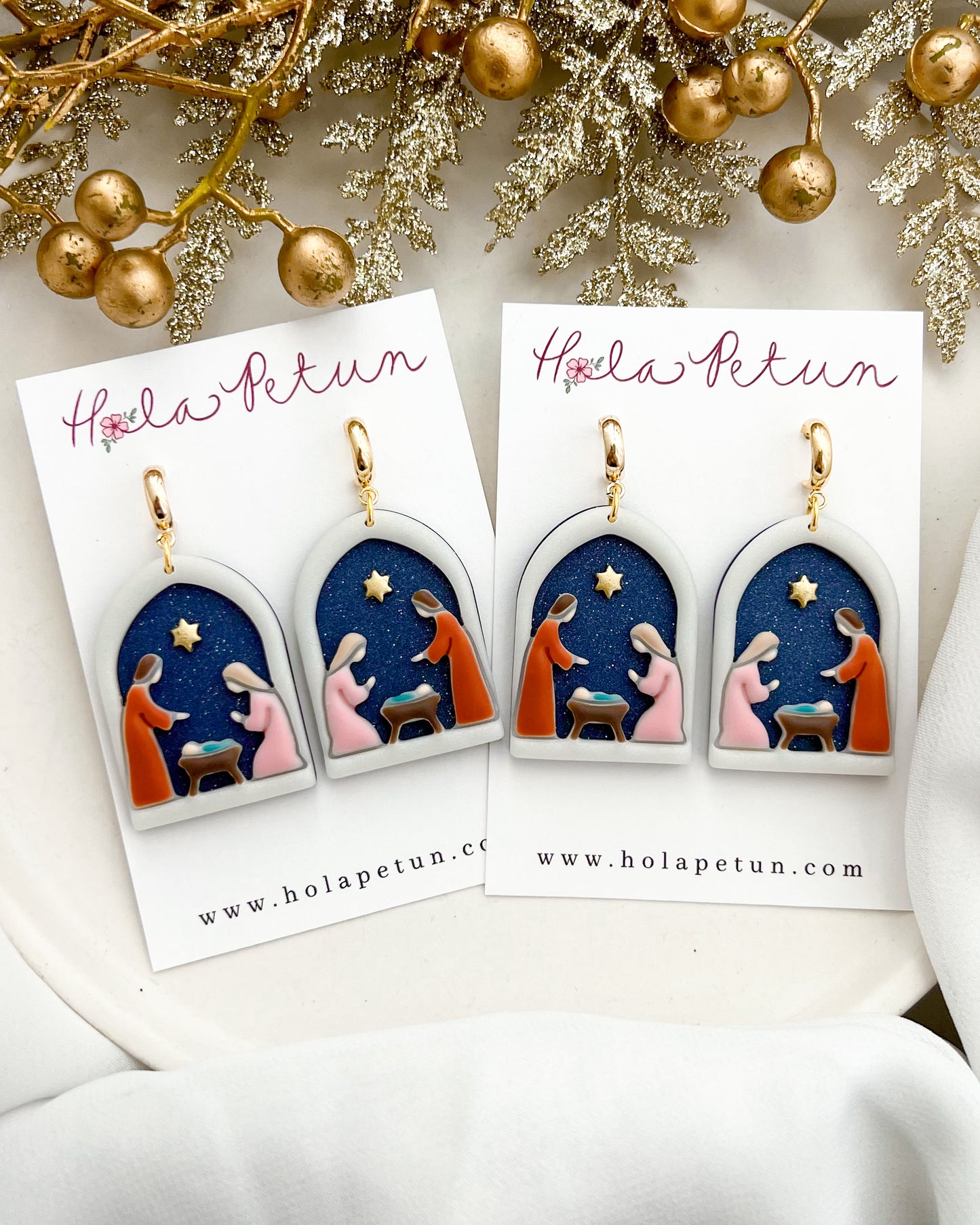 Nativity Scene Earrings