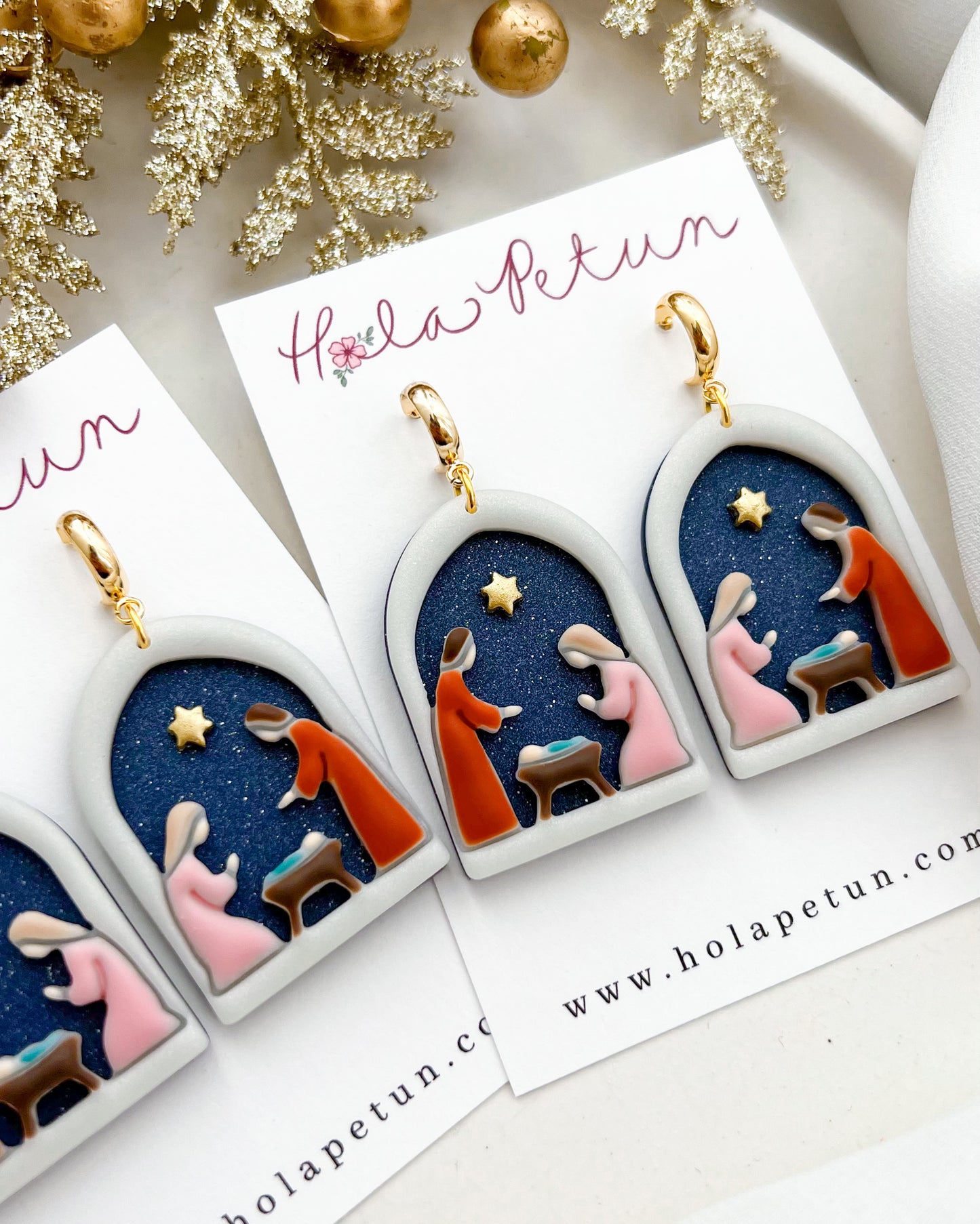Nativity Scene Earrings