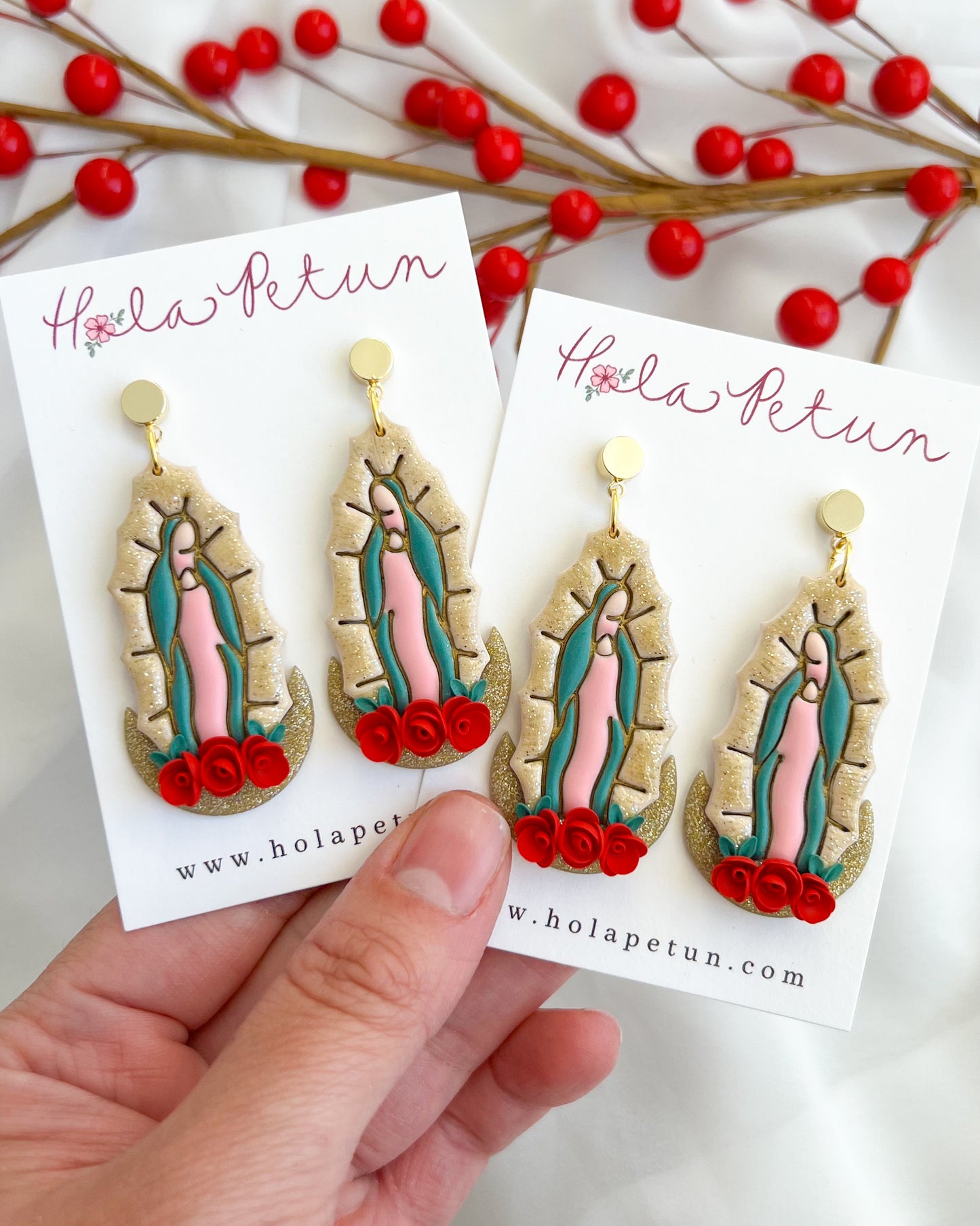 Virgen De Guadalupe Earrings