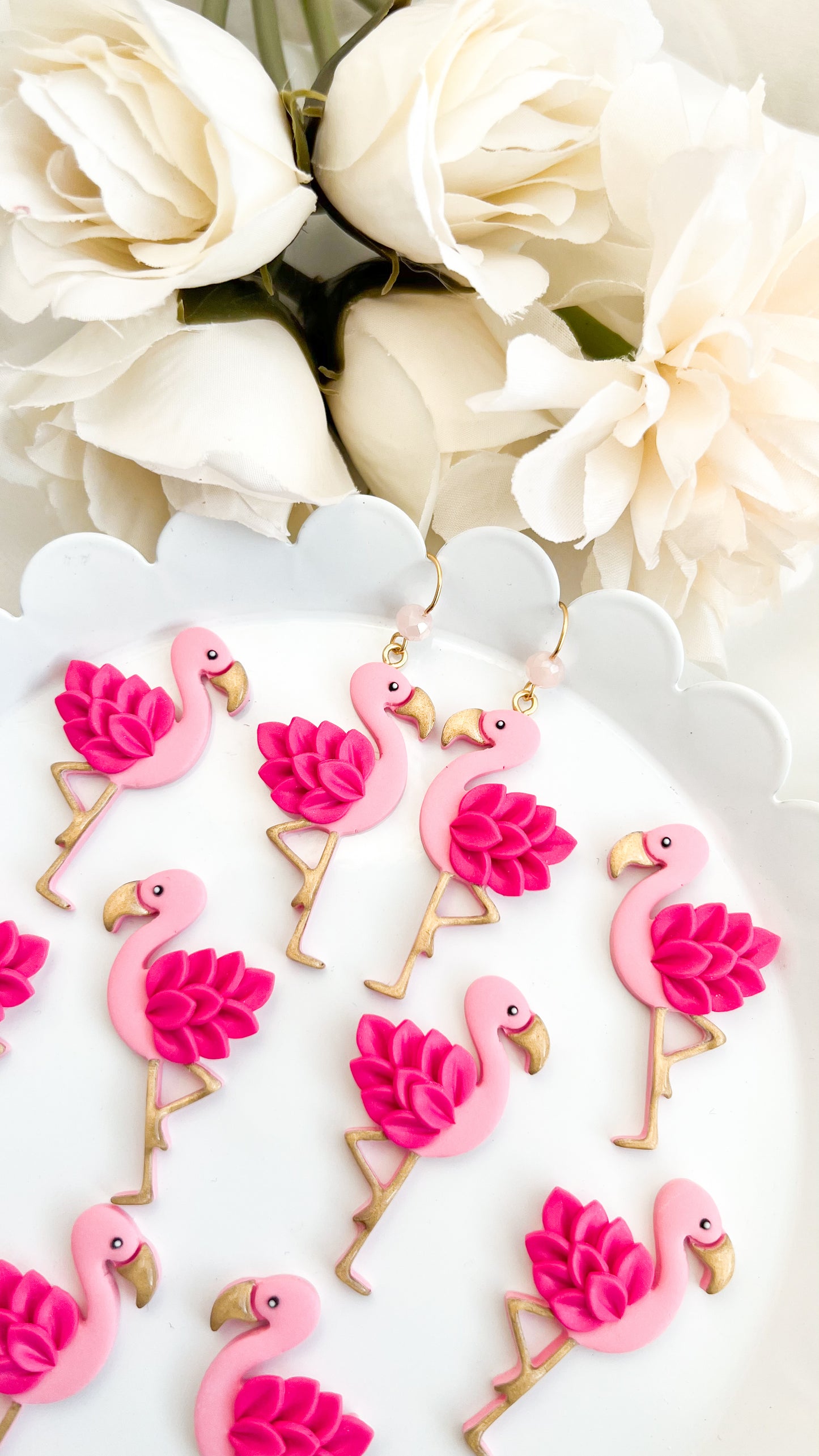 Pink Flamingo Dangle Earrings