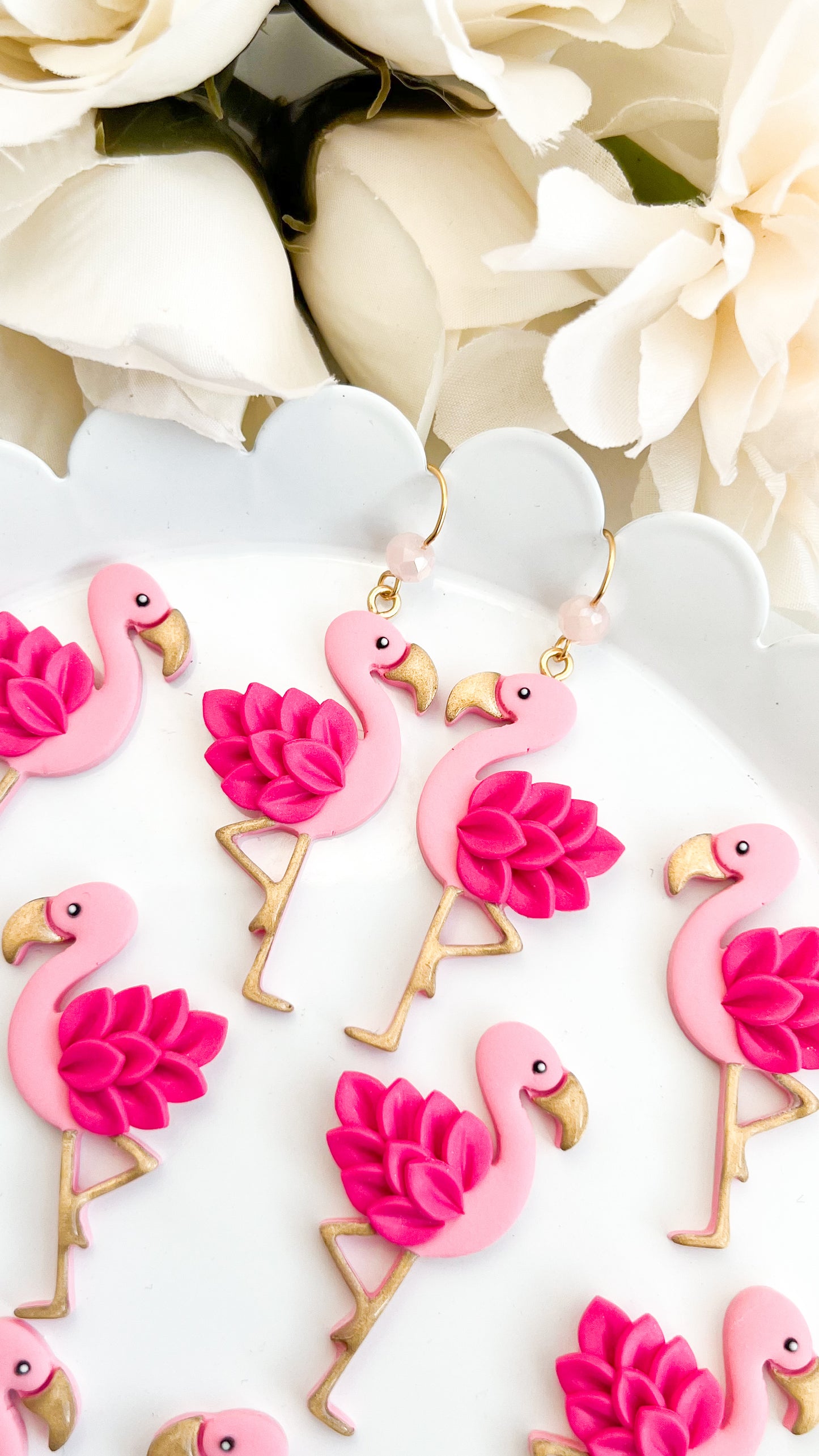 Pink Flamingo Dangle Earrings