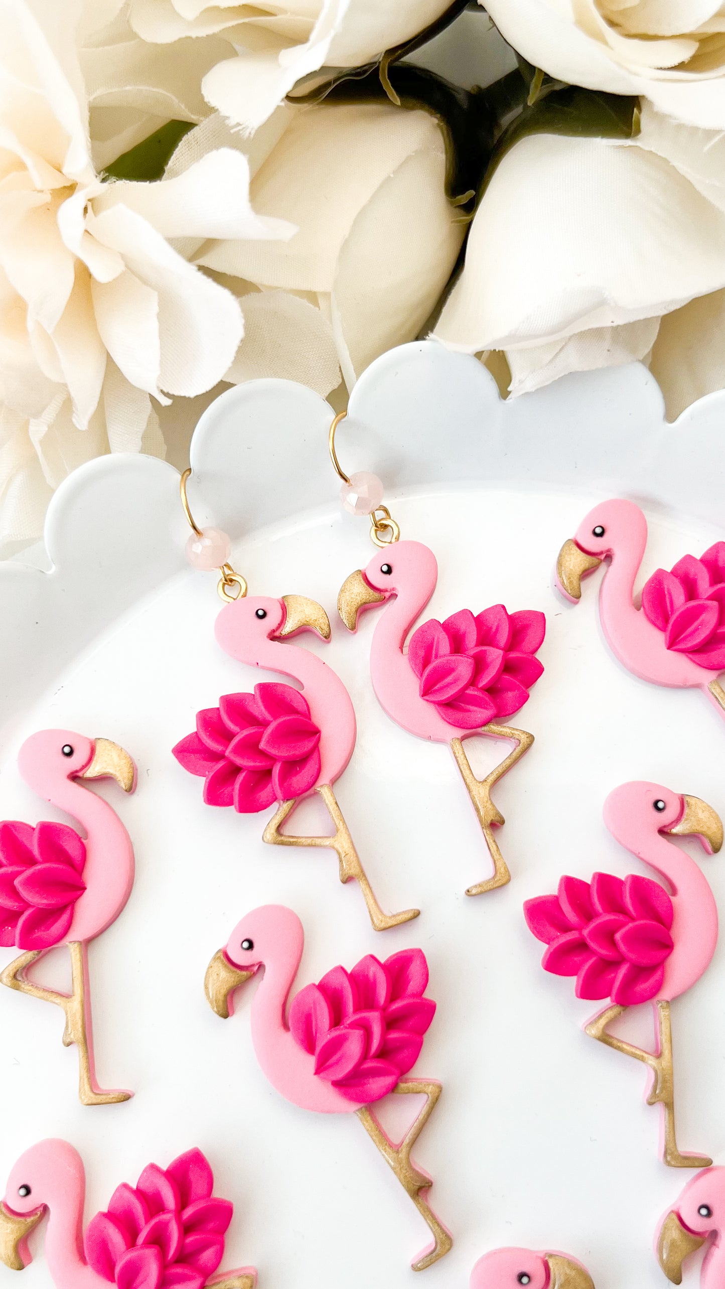 Pink Flamingo Dangle Earrings