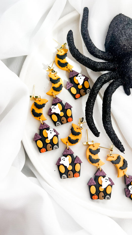 Haunted House Earrings