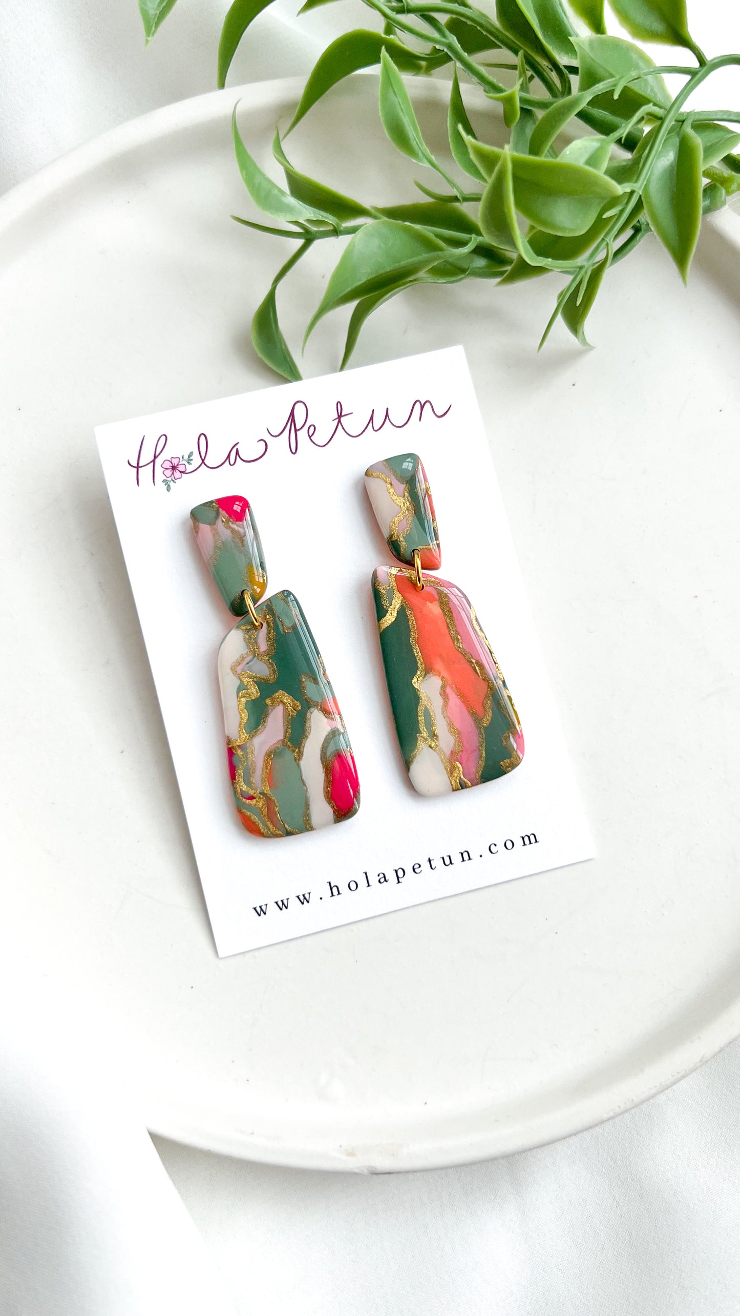 Marbled Earrings