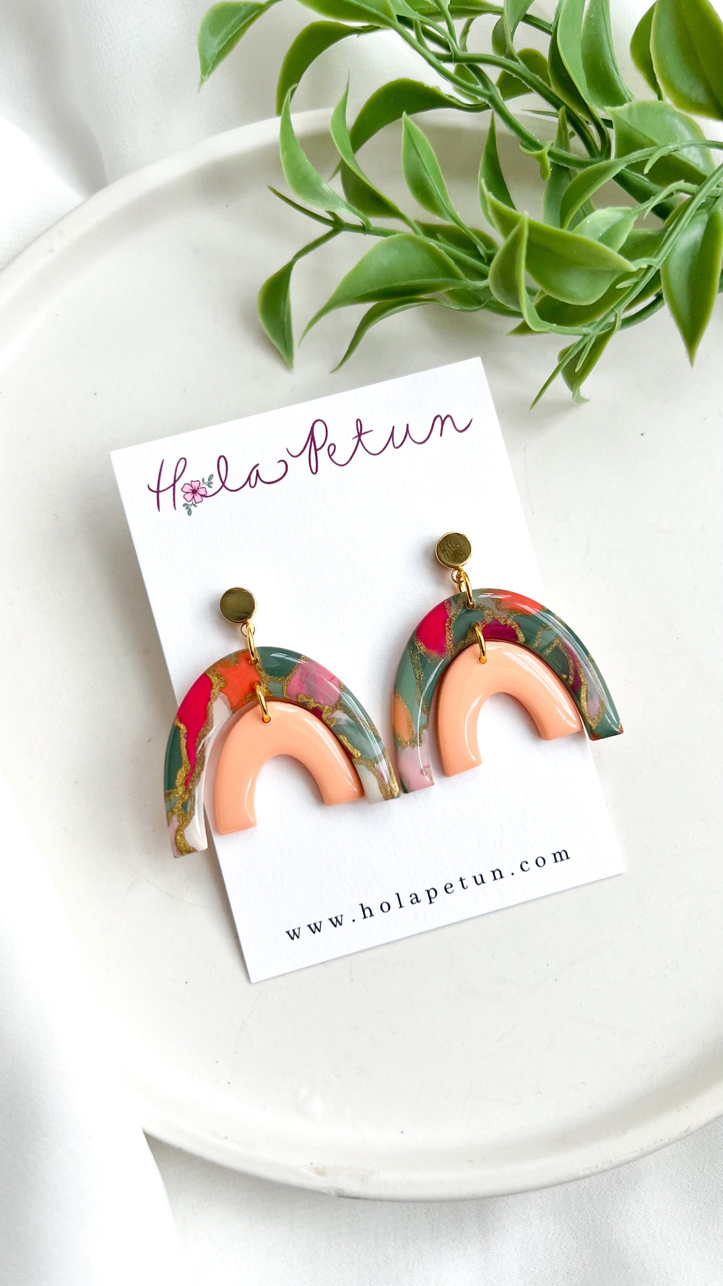 Marbled Earrings