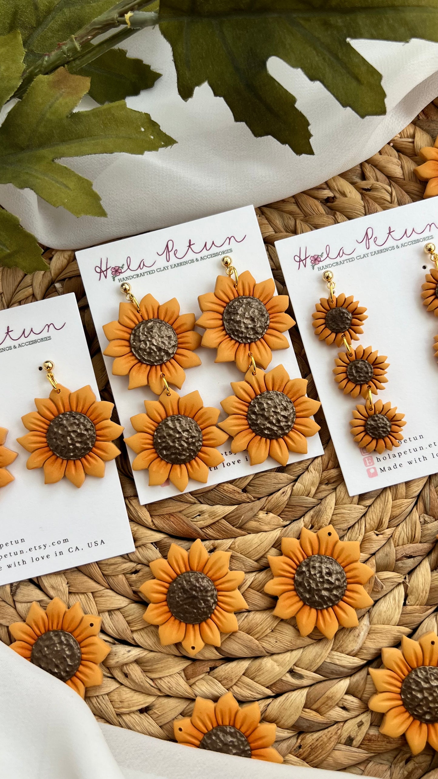 Sunflower Earrings