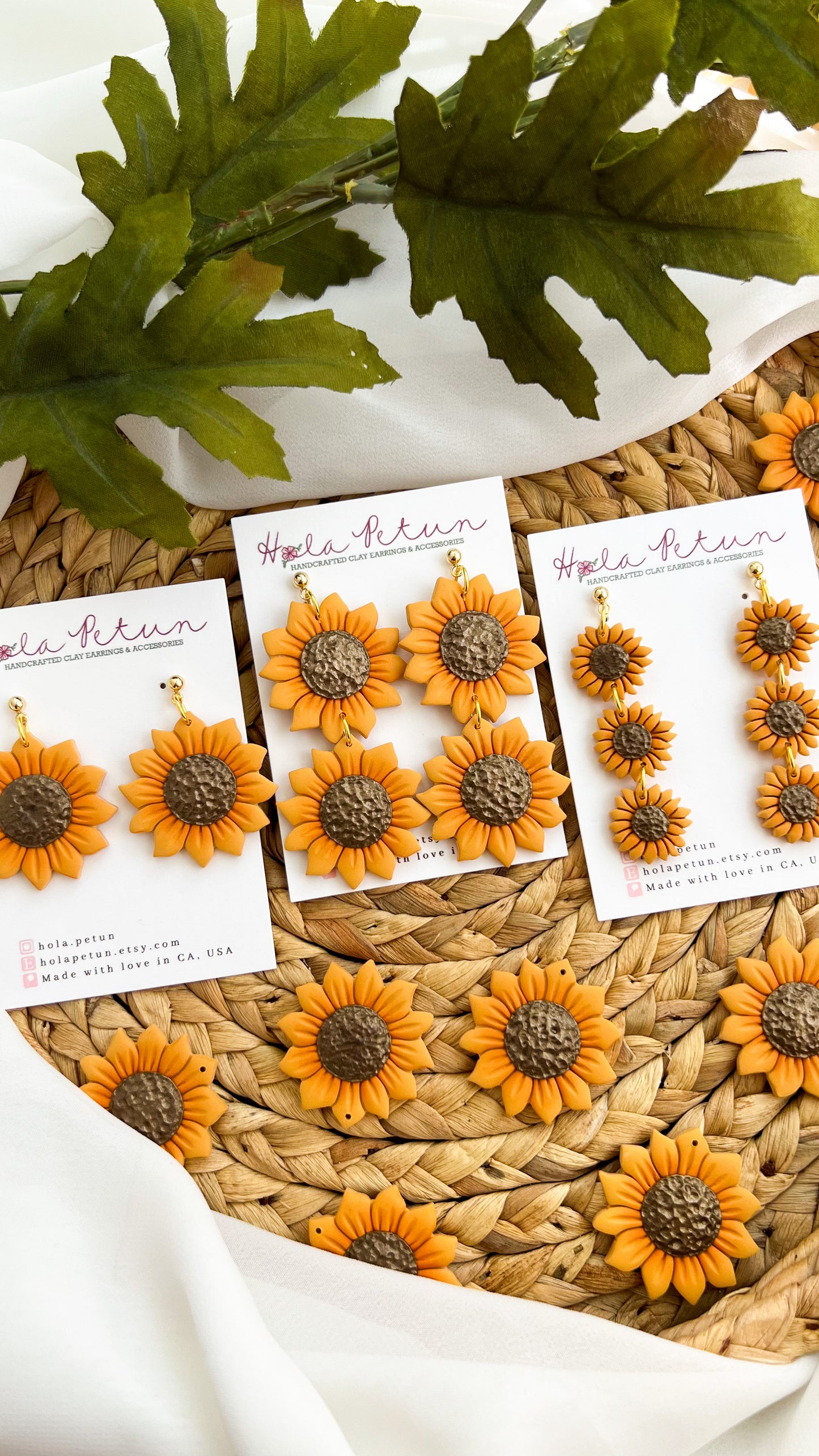 Sunflower Earrings