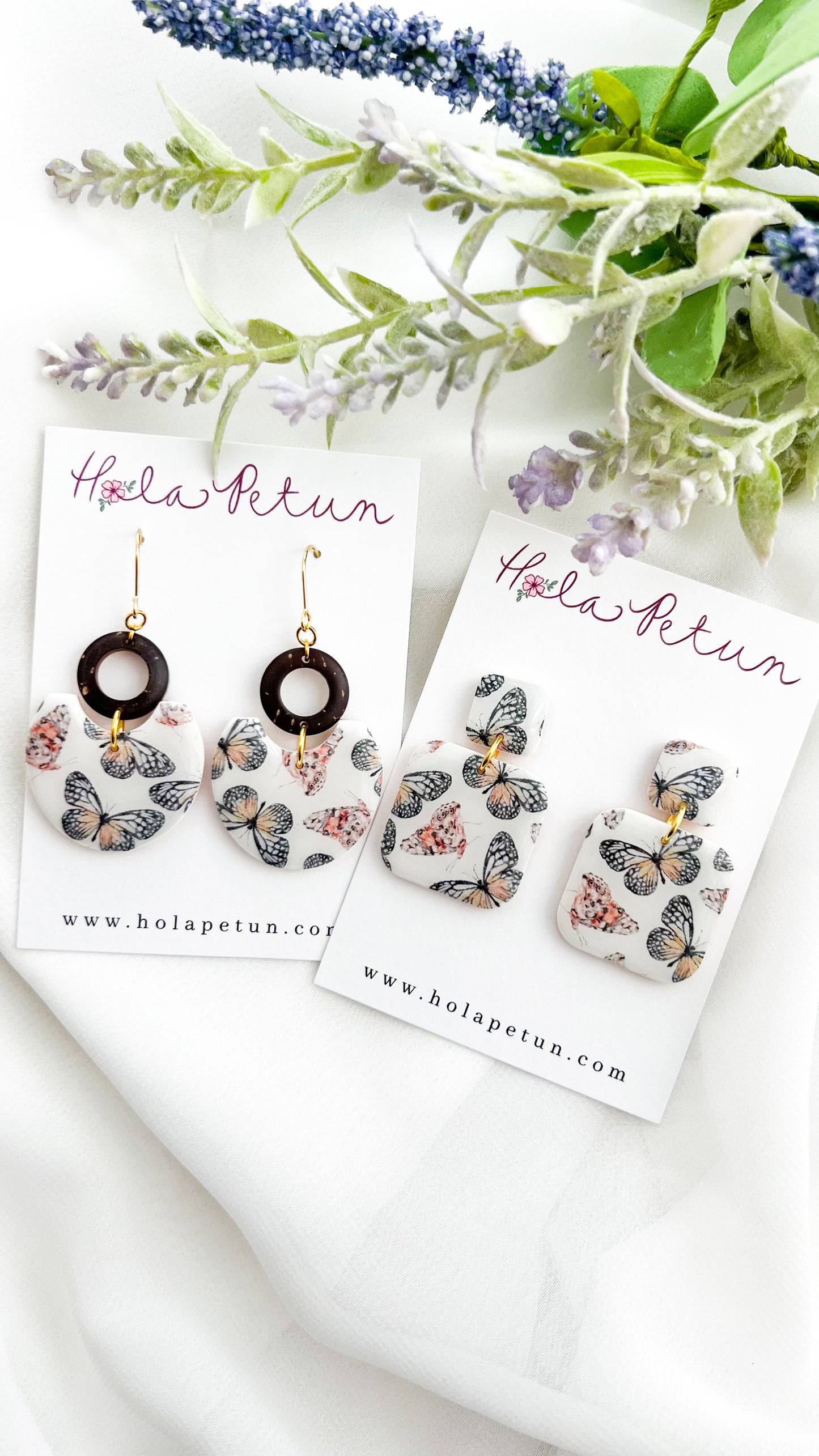 Butterfly Print Earrings