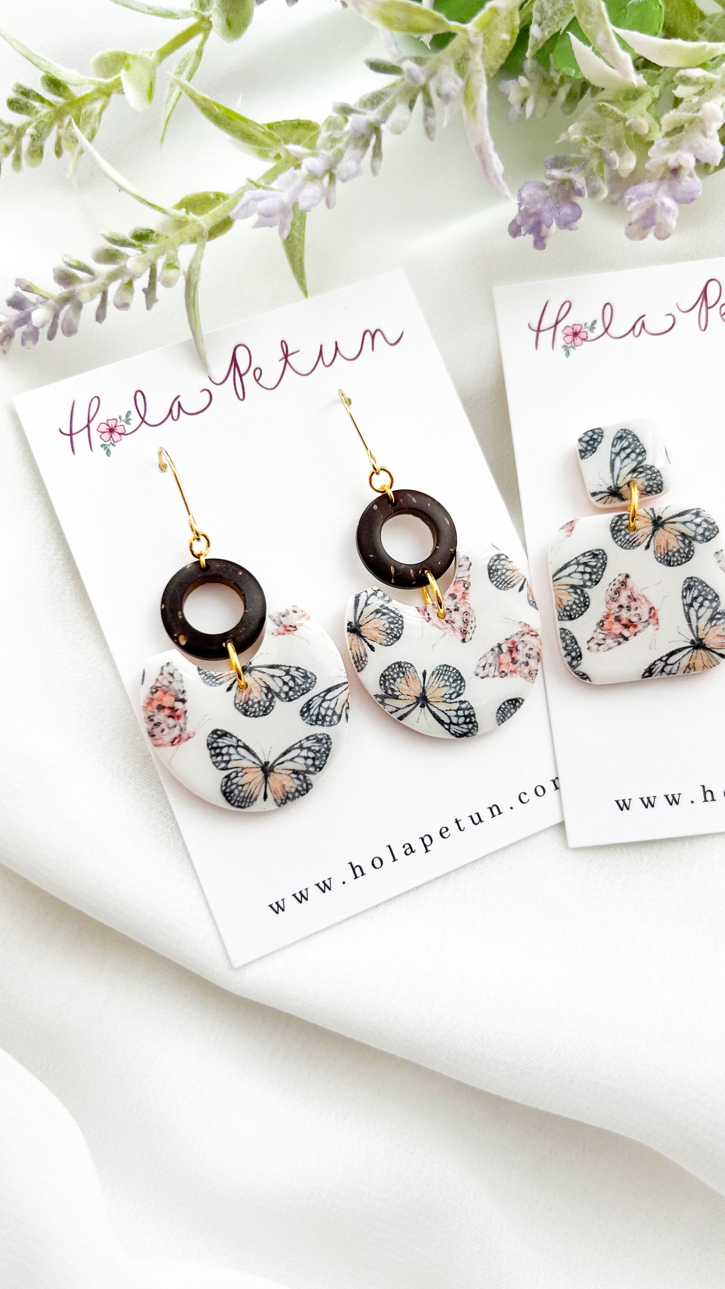 Butterfly Print Earrings