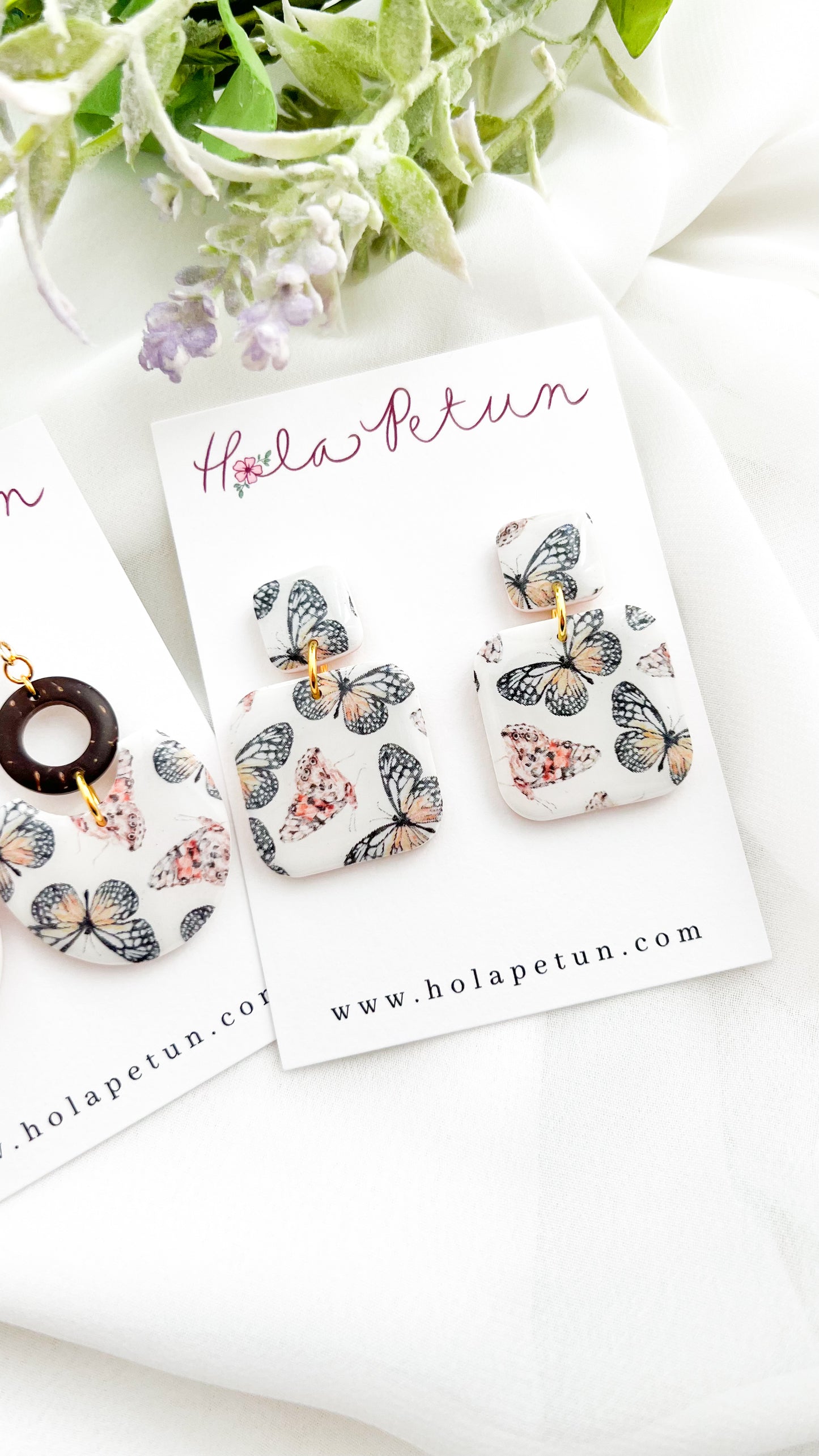 Butterfly Print Earrings